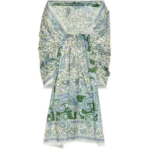 Green Paisley Print Cotton Dress , female, Sizes: ONE SIZE - Zimmermann - Modalova