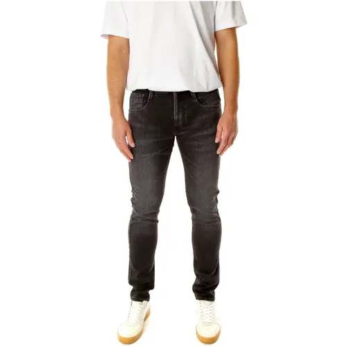 Slim Fit Mid Waist Jeans , Herren, Größe: W31 L34 - Replay - Modalova