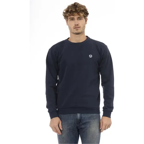 Men's Solid Round Neck Sweatshirt , male, Sizes: 3XL - Sergio Tacchini - Modalova