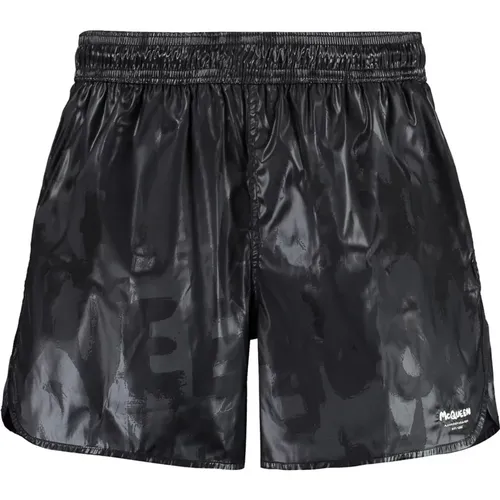 Nylon-Badeshorts mit Mesh-Futter , Herren, Größe: L - alexander mcqueen - Modalova