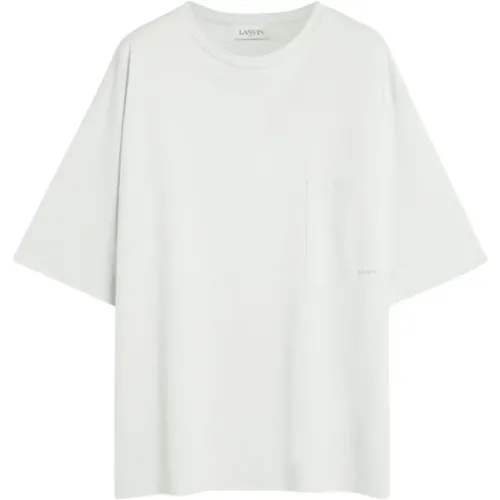 Pocket Tee Oversize Cotton T-shirt , male, Sizes: XS, L, S - Lanvin - Modalova