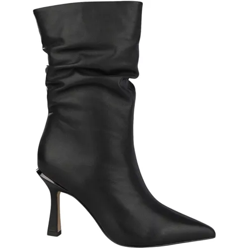 Genuine Leather Pointed Toe Ankle Boots , female, Sizes: 4 UK, 2 UK, 7 UK, 8 UK, 6 UK - Alma en Pena - Modalova