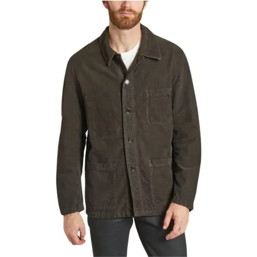 Corduroy Workwear Jacket , male, Sizes: M - Vetra - Modalova