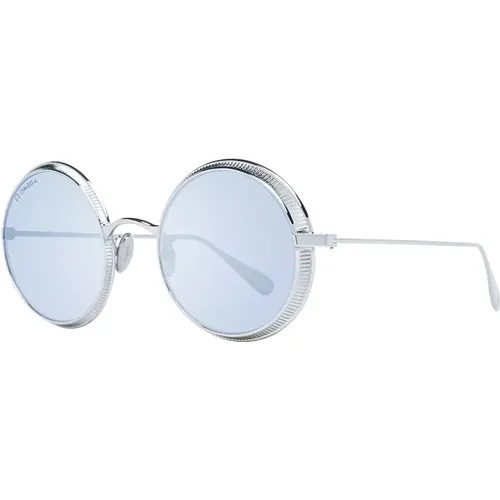 Silberne Runde Damen Sonnenbrille - Omega - Modalova