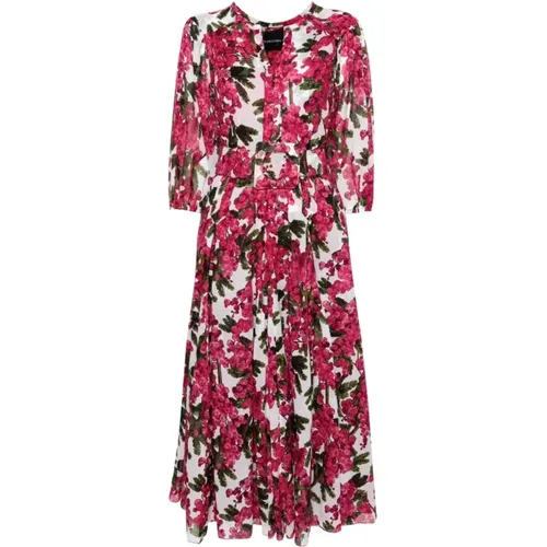 Mimosa Print Cotton Dress , female, Sizes: M, XL, 3XL, 5XL - Samantha Sung - Modalova