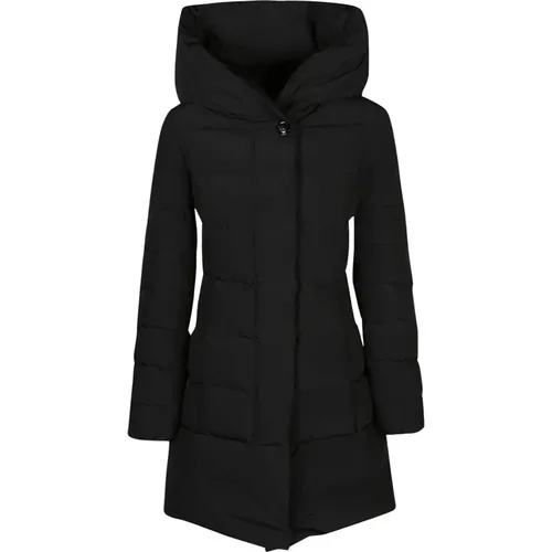 Schwarze Puffy Prescott Parka , Damen, Größe: M - Woolrich - Modalova