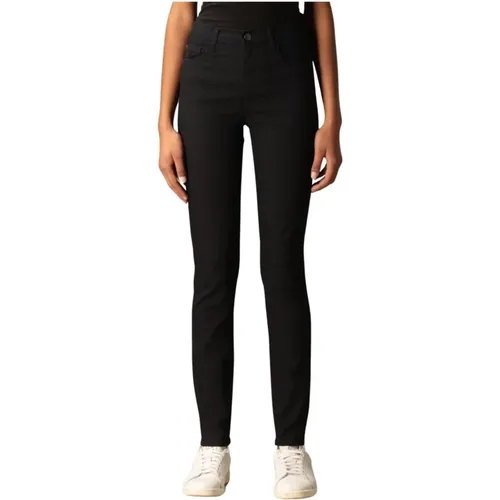 Dark Denim Slim Fit Jeans with Five Pockets , female, Sizes: W31 - Emporio Armani - Modalova