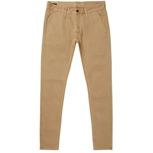 Slimfit Chino in Khaki , Herren, Größe: W30 - Denham - Modalova