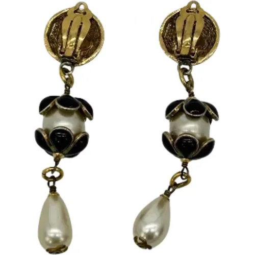 Pre-owned Fabric earrings , female, Sizes: ONE SIZE - Chanel Vintage - Modalova