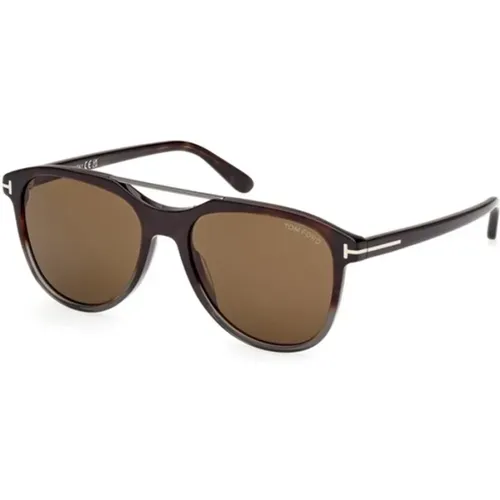 Stylish Coloured Havana Sunglasses , unisex, Sizes: 54 MM - Tom Ford - Modalova