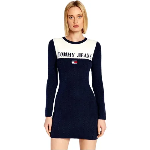 Kleid , Damen, Größe: L - Tommy Jeans - Modalova