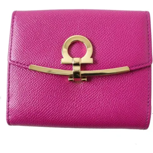 Pre-owned Leather wallets , female, Sizes: ONE SIZE - Salvatore Ferragamo Pre-owned - Modalova