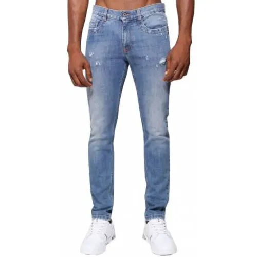 Röhrenjeans , Herren, Größe: W34 - Bikkembergs - Modalova