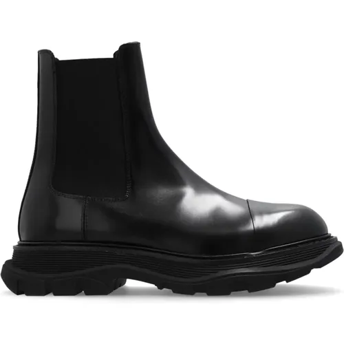 Leather platform ankle boots , male, Sizes: 7 UK, 6 UK - alexander mcqueen - Modalova