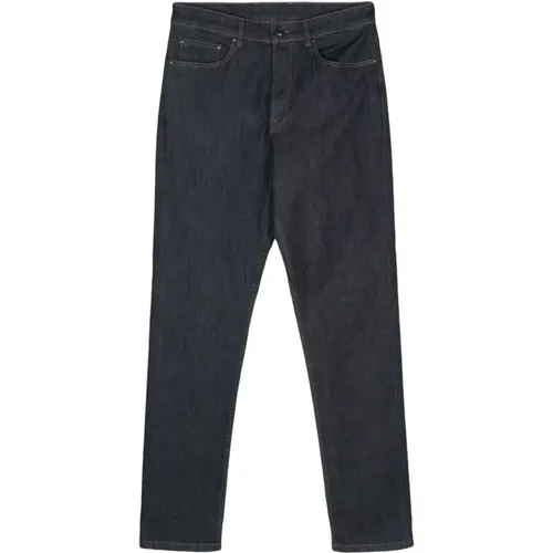 Logo Patch Jeans , male, Sizes: L, XL, M, 2XL - Canali - Modalova