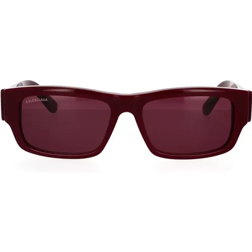 Rectangular Sunglasses Bb0261Sa 003 , male, Sizes: 57 MM - Balenciaga - Modalova