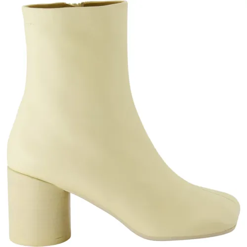 Leder Anatomische Stiefel , Damen, Größe: 39 EU - MM6 Maison Margiela - Modalova