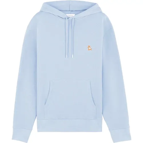 Cotton Hoodie with Chillax Patch , male, Sizes: L, M - Maison Kitsuné - Modalova