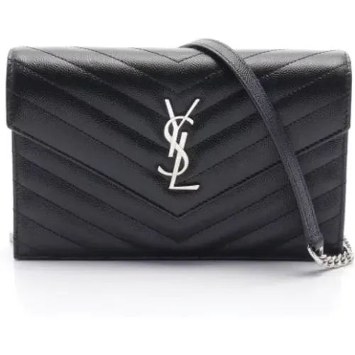 Pre-owned Leather shoulder-bags , female, Sizes: ONE SIZE - Saint Laurent Vintage - Modalova