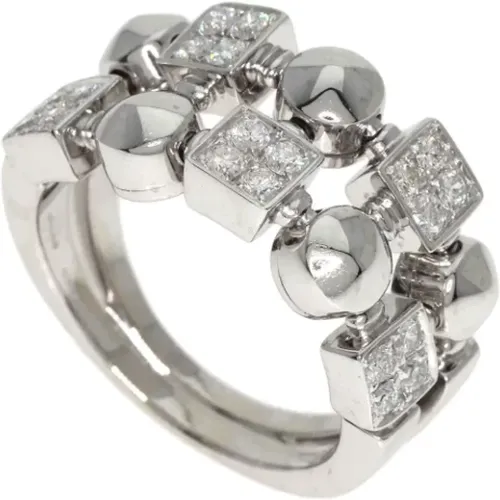 Pre-owned White Gold rings , female, Sizes: ONE SIZE - Bvlgari Vintage - Modalova