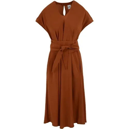 Rust Dress by , female, Sizes: S - Aspesi - Modalova