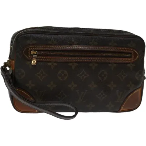 Pre-owned Canvas clutches , female, Sizes: ONE SIZE - Louis Vuitton Vintage - Modalova