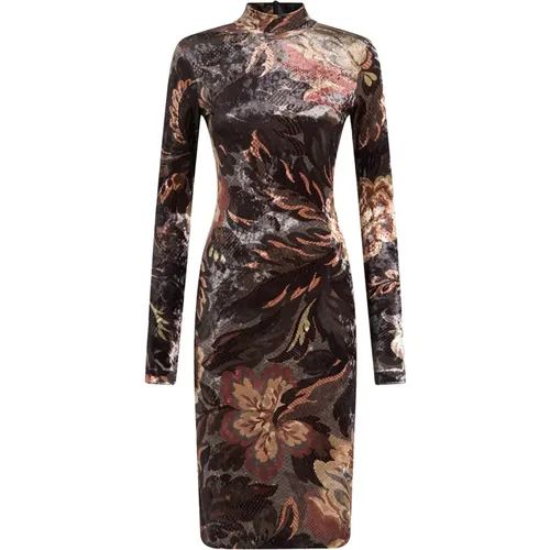 Black Floral Sheath Dress , female, Sizes: M - ETRO - Modalova