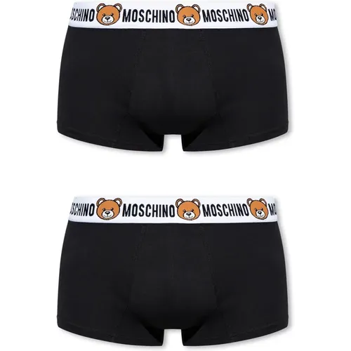 Marken-Boxershorts 2er-Pack , Herren, Größe: XS - Moschino - Modalova