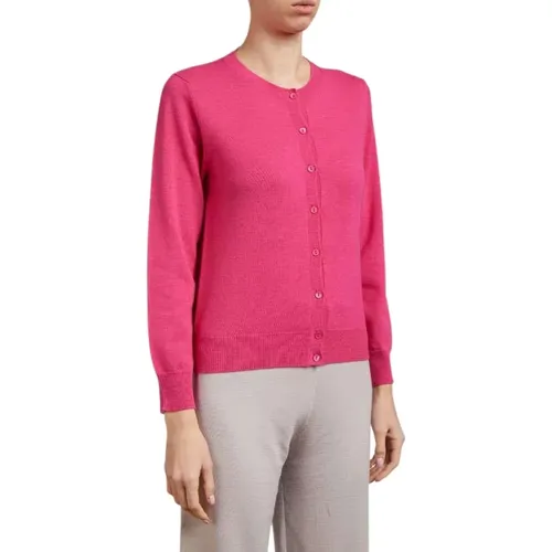 Cardigan Fuchsia , female, Sizes: S - Kangra - Modalova