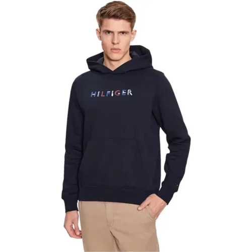 Men's Logo Lettering Sweatshirt , male, Sizes: 2XL - Tommy Hilfiger - Modalova