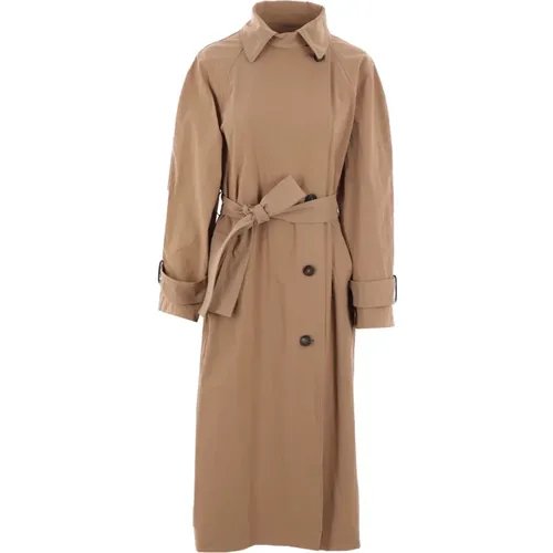 Beiger Zweireihiger Trenchcoat - BRUNELLO CUCINELLI - Modalova