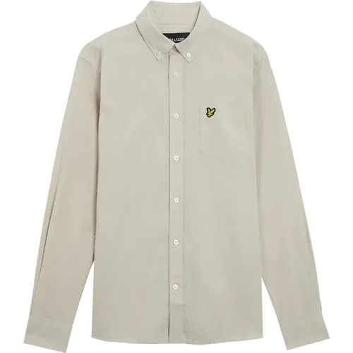 Shirts,Baumwoll-Leinen-Knopfleiste-Hemd - Lyle & Scott - Modalova