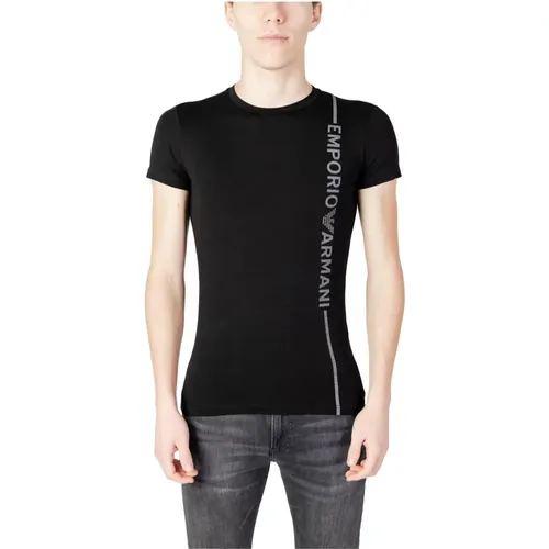 Mens Crew Neck T-Shirt , male, Sizes: S, M, L, XL - Emporio Armani - Modalova