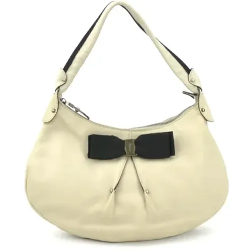 Pre-owned Leather shoulder-bags , female, Sizes: ONE SIZE - Salvatore Ferragamo Pre-owned - Modalova