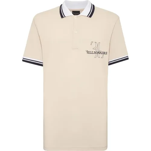 Casual Poloshirt mit kurzen Ärmeln , Herren, Größe: M - Billionaire - Modalova