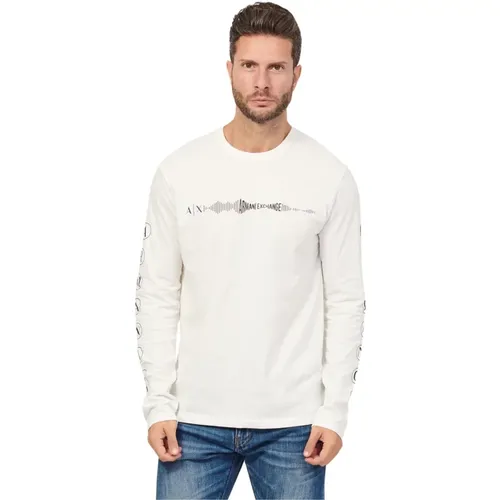 Cotton Jersey Shirt , male, Sizes: L, 2XL - Armani Exchange - Modalova