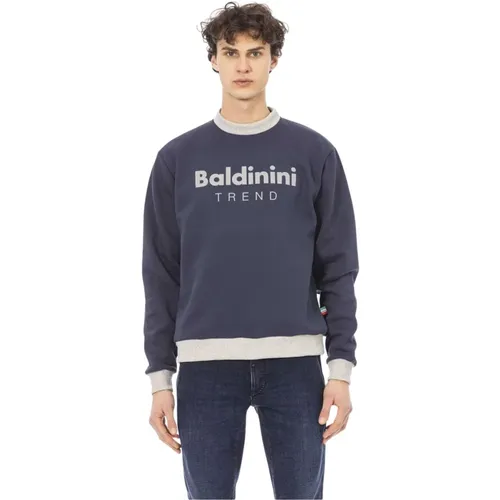 Stylish Long Sleeve Logo Sweatshirt , male, Sizes: S, 3XL, M, 2XL, L, XL - Baldinini - Modalova