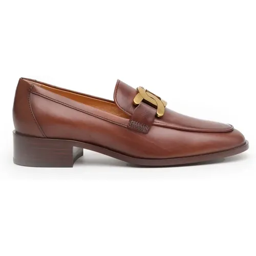 Leather Loafer , female, Sizes: 3 UK - TOD'S - Modalova