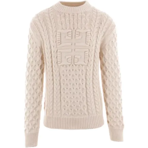Oversize Cotton Sweater with 4G Logo , male, Sizes: M, S - Givenchy - Modalova