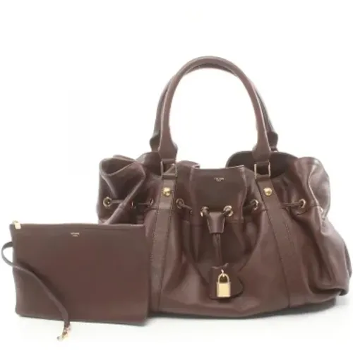 Pre-owned Leather celine-bags , female, Sizes: ONE SIZE - Celine Vintage - Modalova