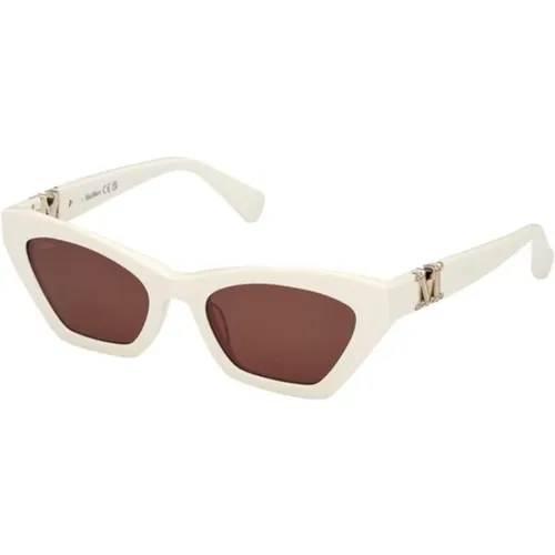 Frame Brown Lens Sunglasses , unisex, Sizes: 52 MM - Max Mara - Modalova