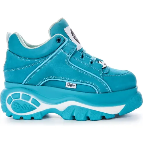 Turquoise Platform Shoes Women , female, Sizes: 3 UK, 4 UK, 7 UK, 5 UK, 8 UK, 6 UK - Buffalo - Modalova