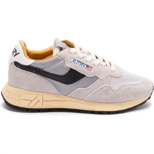 Suede Panelled Sneakers with Chunky Sole , female, Sizes: 3 UK, 6 UK, 4 UK, 5 UK, 7 UK - Autry - Modalova