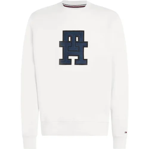 Men Monogram Sweatshirt , male, Sizes: XL - Tommy Hilfiger - Modalova