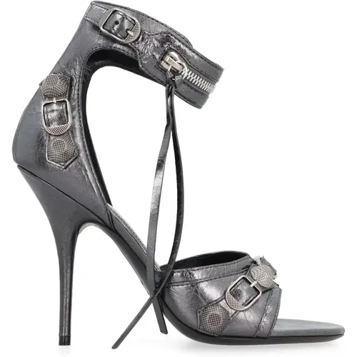 Studded Leather Sandals , female, Sizes: 5 1/2 UK, 7 UK, 5 UK, 8 UK, 3 UK, 4 UK, 4 1/2 UK, 6 UK - Balenciaga - Modalova