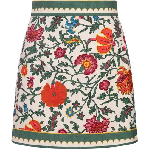 Floral Print Mini Skirt , female, Sizes: S - La DoubleJ - Modalova