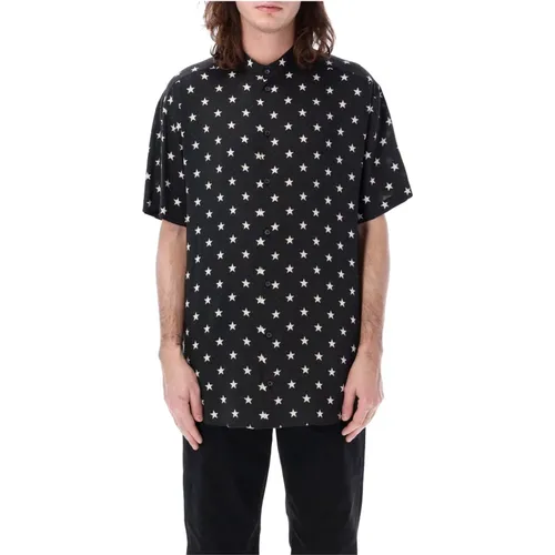 Star Print Shirt for Men , male, Sizes: M, L - Balmain - Modalova