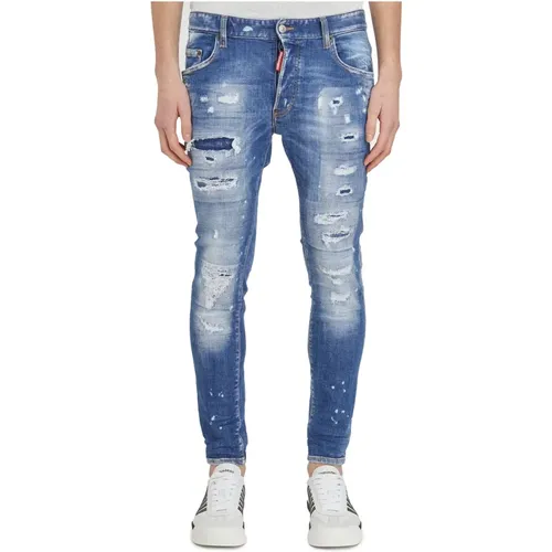 Super Twinky Slim-fit Denim Jeans , Herren, Größe: M - Dsquared2 - Modalova