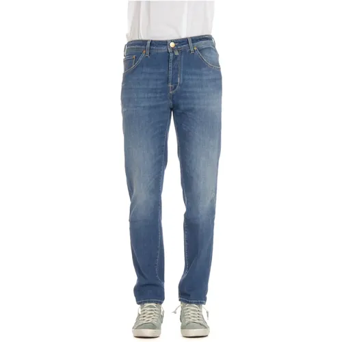 Luxury Denim Jeans Scott Fitt , male, Sizes: W35, W33, W34, W31, W32 - Jacob Cohën - Modalova