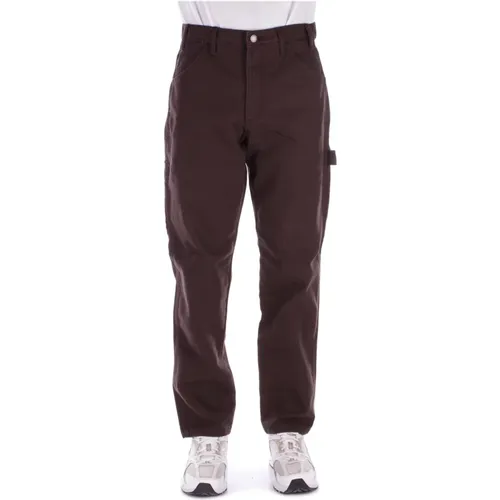 Logo Back Trousers Button Zipper Pockets , male, Sizes: W30, W34, W28, W33, W32, W29, W31 - Dickies - Modalova